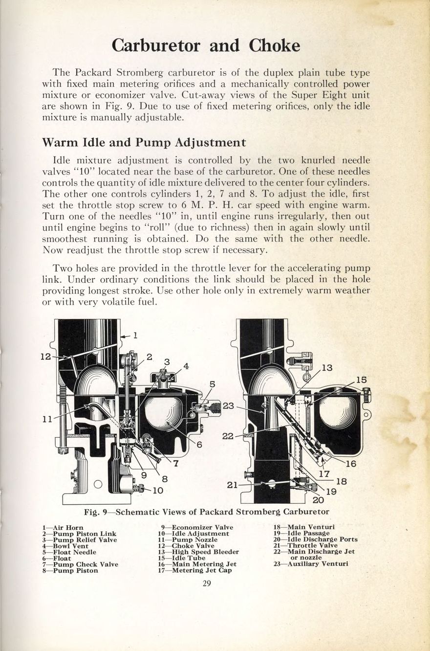 1938 Packard Super 8 and 12 Owners Manual Page 52